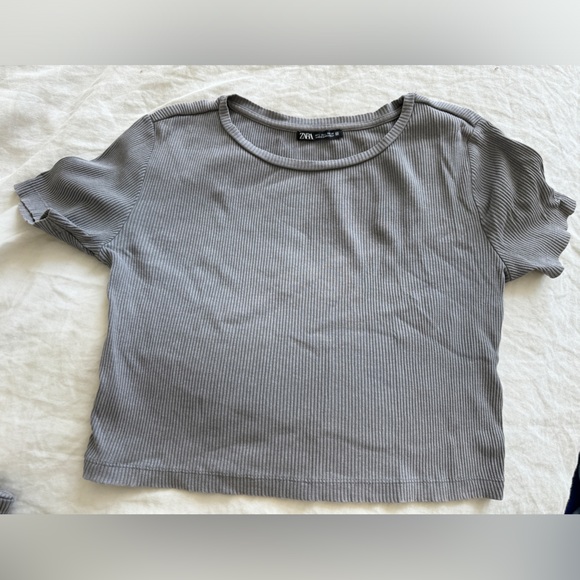 ZARA Ribbed Crop Top - Picture 3 of 5